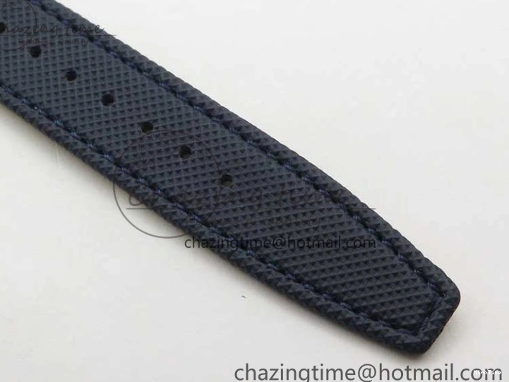 MIROTIME 0304 Reliable Pilot Chrono Blue Angels Black Ceramic ZF Best Edition on Blue Leather Strap A 7088